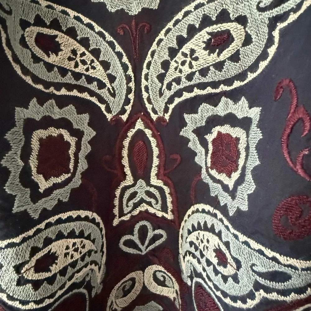 TUCKERNUCK Navy Embroidered Lucia Blouse